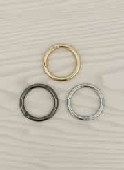 Metal Yaylı Çanta Halkası 4,5 cm Gold 4
