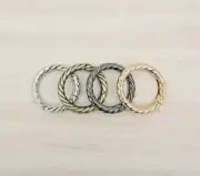 Metal Yaylı Burgu Çanta Halkası 3 cm Füme 2