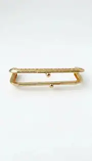 10 cm Kare Cüzdan Klipsi Gold 2