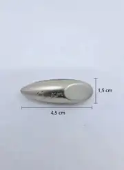 Metalize Çoban Düğme Gümüş-5 adet 5