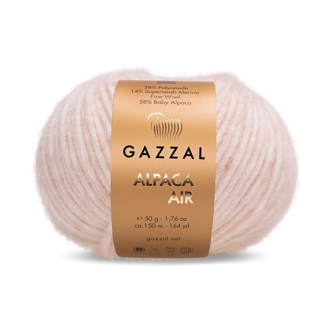 Gazzal Alpaca Air Krem Örgü İpi 71