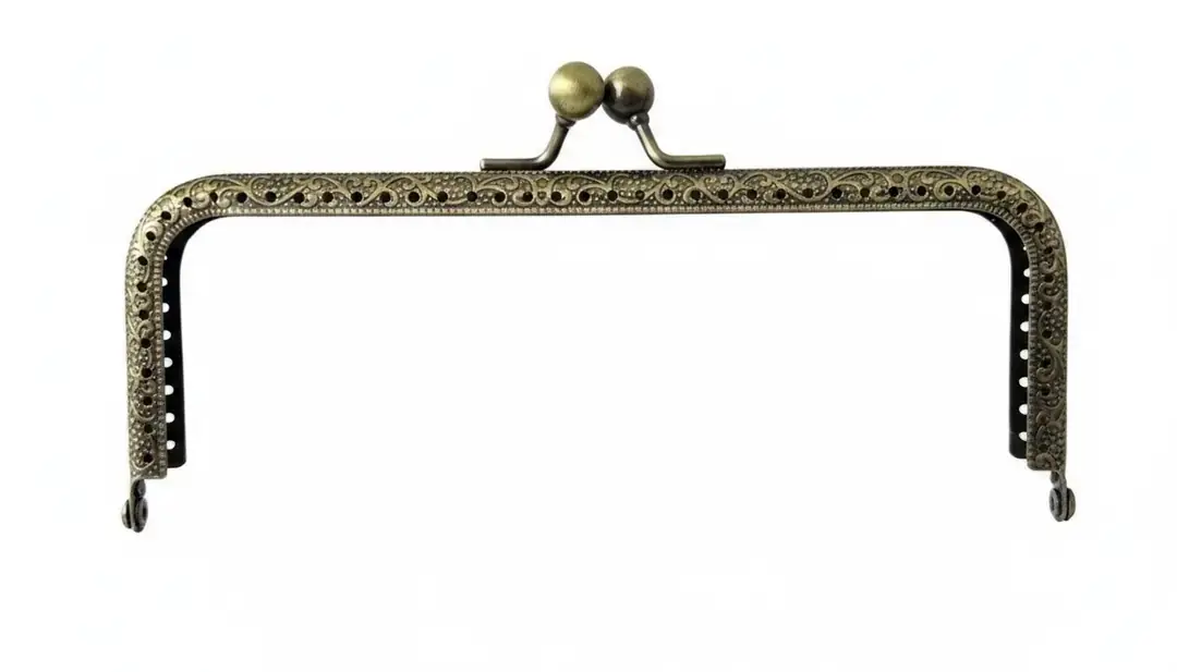 16 cm Antik Kare Cüzdan Klipsi