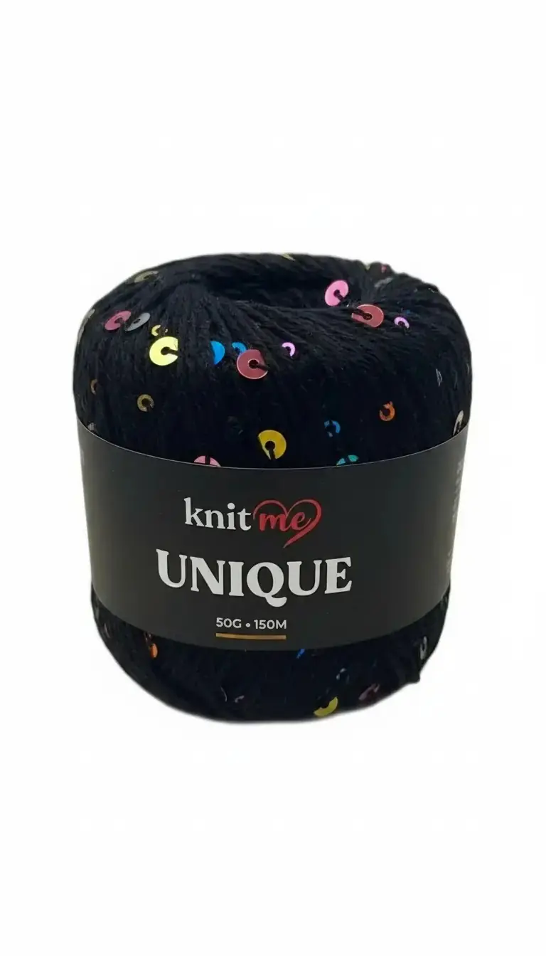 Knit Me Unique K12-Pamuklu Payetli Örgü İpi