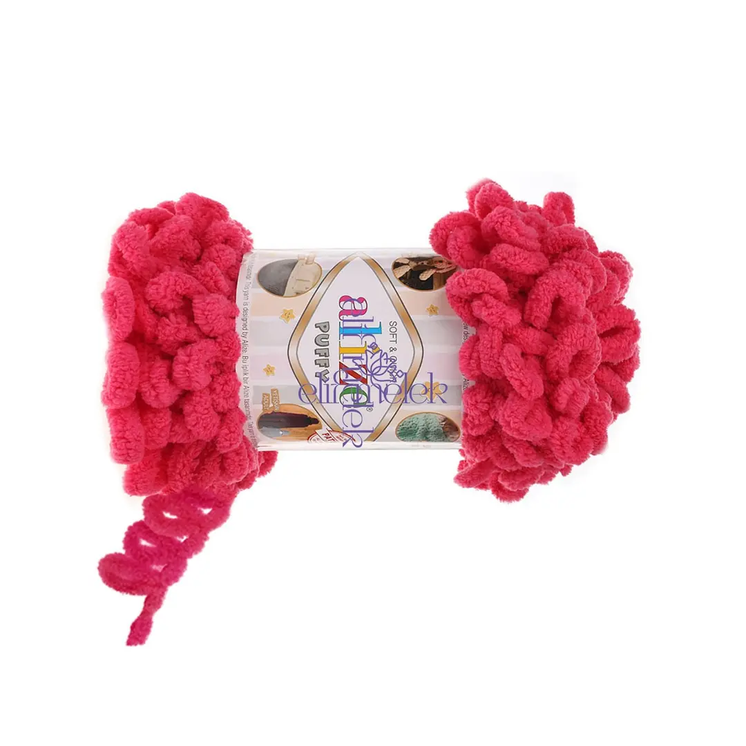 Alize Puffy 149 Fuşya Örgü İpi 2