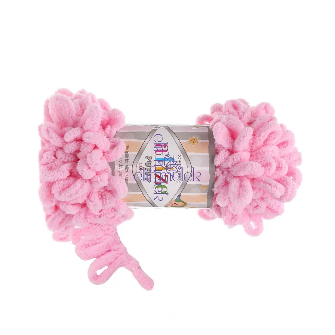 Alize Puffy 185 Pembe Örgü İpi 2