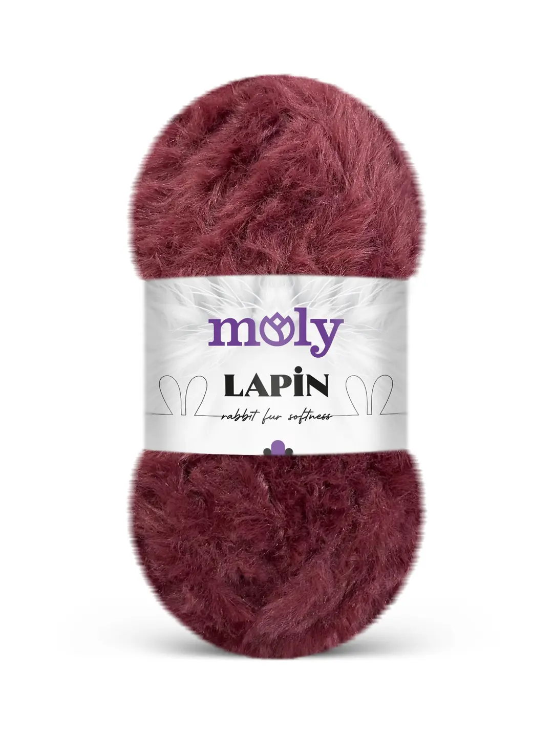 Moly Lapin 100 gr Mürdüm Peluş Örgü İpi S34