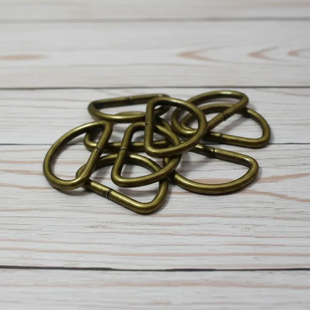 Metal D Halka 3,5 cm Antik-2 adet 3