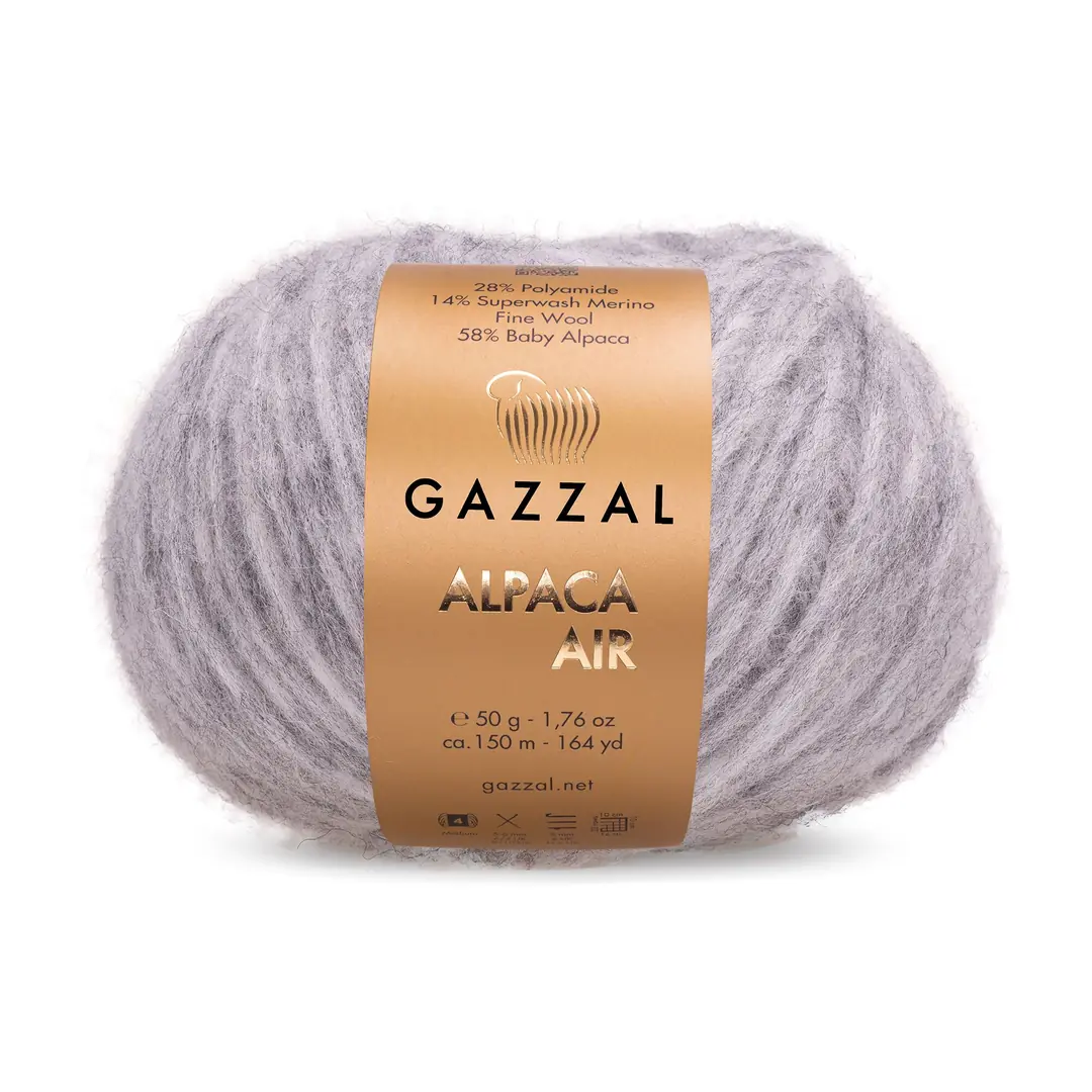 Gazzal Alpaca Air Gri Örgü İpi 79