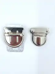 Metal Çanta Kilidi 3 cm Gümüş 2