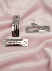 6 cm Dikdörtgen Metal Çıtçıt Toka Nikel Kaplama 1