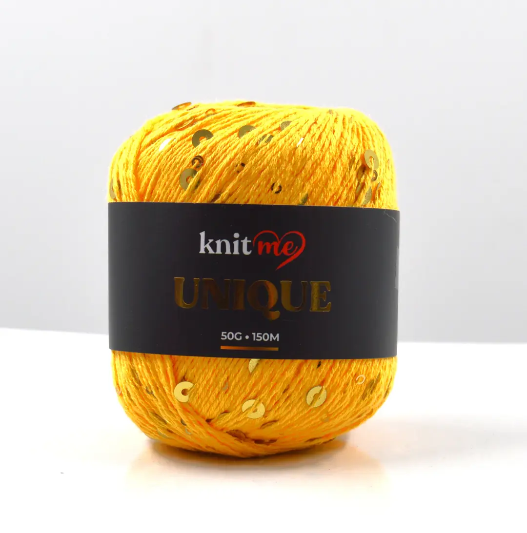 Knit Me Unique K16-Pamuklu Payetli Örgü İpi