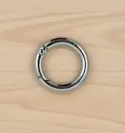 Metal Yaylı Çanta Halkası 2 cm Gümüş 2 Adet 1