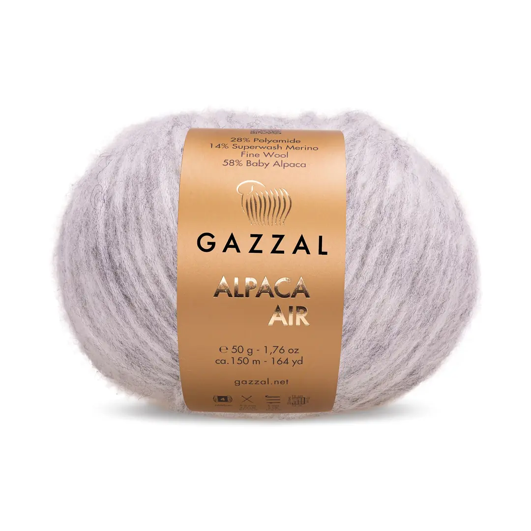 Gazzal Alpaca Air Gri Örgü İpi 78