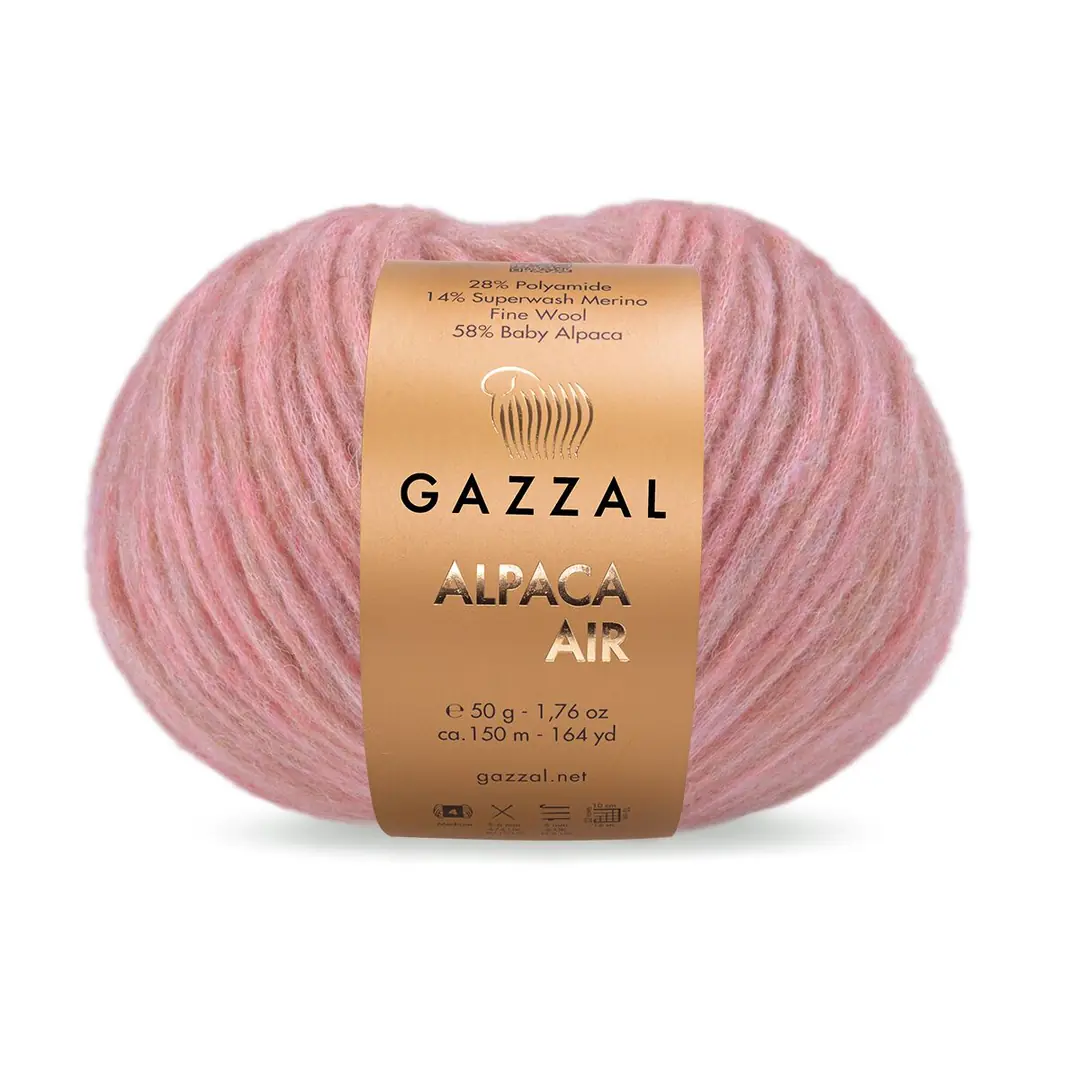 Gazzal Alpaca Air Gül Kurusu Örgü İpi 94