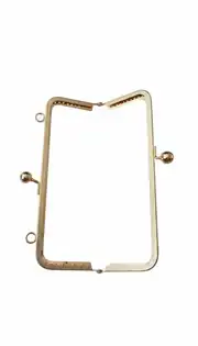 20,5 cm Kare Cüzdan Klipsi Gold 2