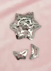 4 cm Kelebek Metal Çıtçıt Toka Nikel Kaplama 2