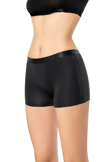 Kota 500 Bayan Likralı Boxer - Siyah - S-M