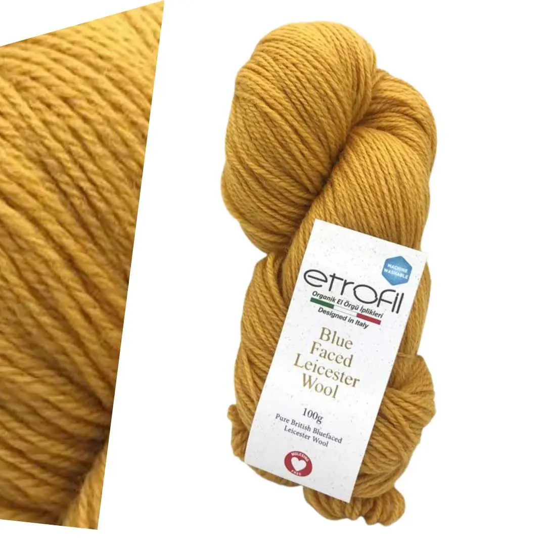 Etrofil Blue Faced Leicester Wool-Mustard