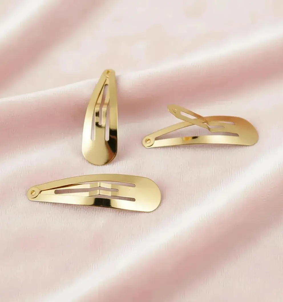 6 cm Sivri Metal Çıtçıt Toka Gold Kaplama 50 adet