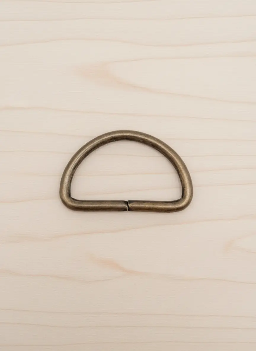 Metal D Halka 4 cm Antik-2 adet