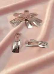 6 cm Dikdörtgen Metal Çıtçıt Toka Nikel Kaplama 2