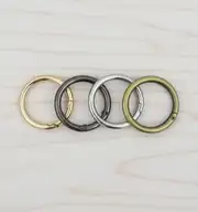 Metal Yaylı Çanta Halkası 4 cm Gold 2 Adet 3