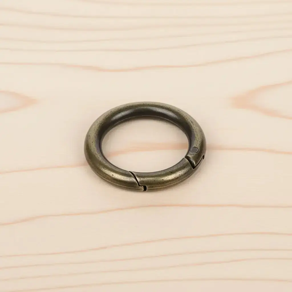 Metal Yaylı Çanta Halkası 2 cm Antik 2 Adet