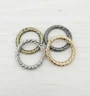 Metal Yaylı Burgu Çanta Halkası 3 cm Gold 3