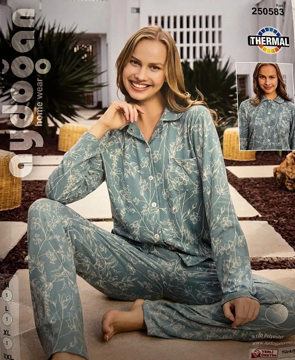 Aydoğan Kadın Termal O/A Pijama Takımı 2XL Beden 250583