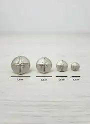 Metalize Düğme Yuv.Model Gümüş 4 No-5 adet 3