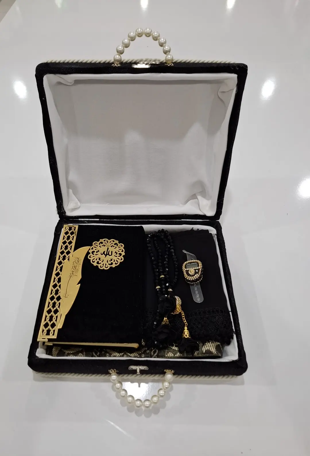 Kombin İncili Çantalı Set Model 5 2