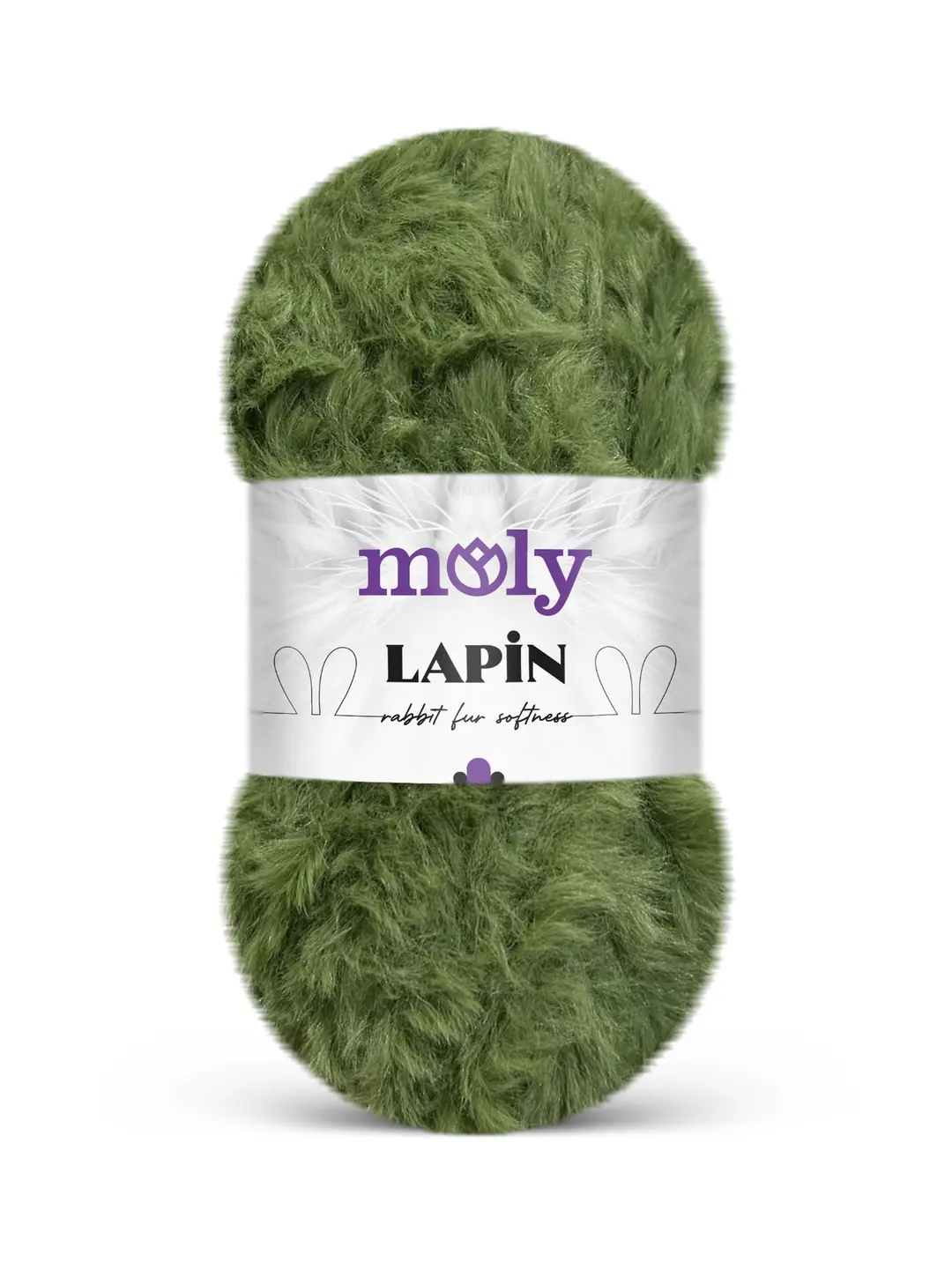 Moly Lapin 100 gr Haki Yeşili Peluş Örgü İpi S53
