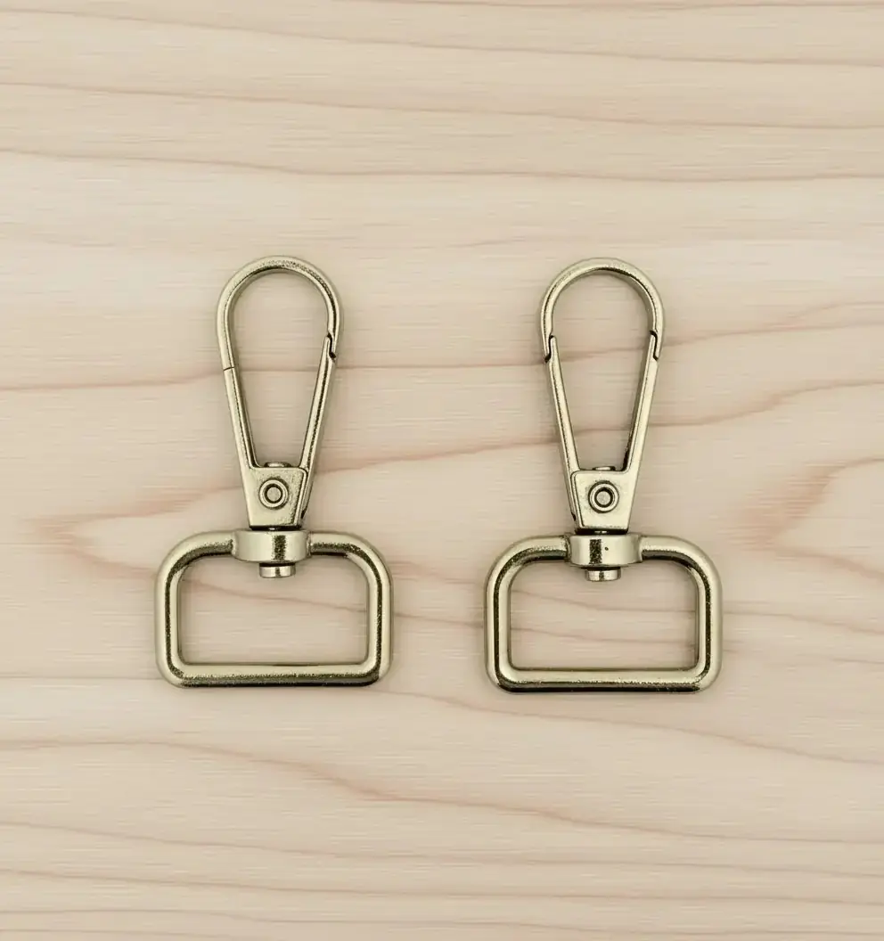 2 cm Yaylı Çanta Klipsi-Akrep Kanca Gold-2 adet