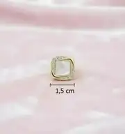 Metalize 3 Boy Düğme H1 Küçük Gold-5 adet 5