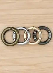Metal Yaylı Çanta Halkası 3 cm Gold 3