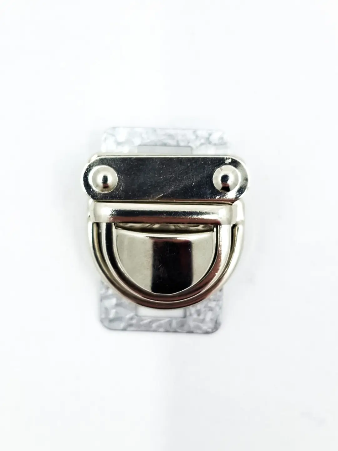 Metal Çanta Kilidi 3 cm Gümüş
