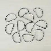 Metal D Çanta Askı Halkası 4 cm Gümüş 2