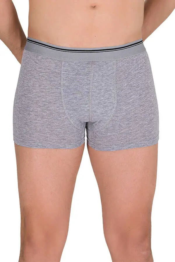 1097 Berrak Erkek Likra Boxer - Gri - L