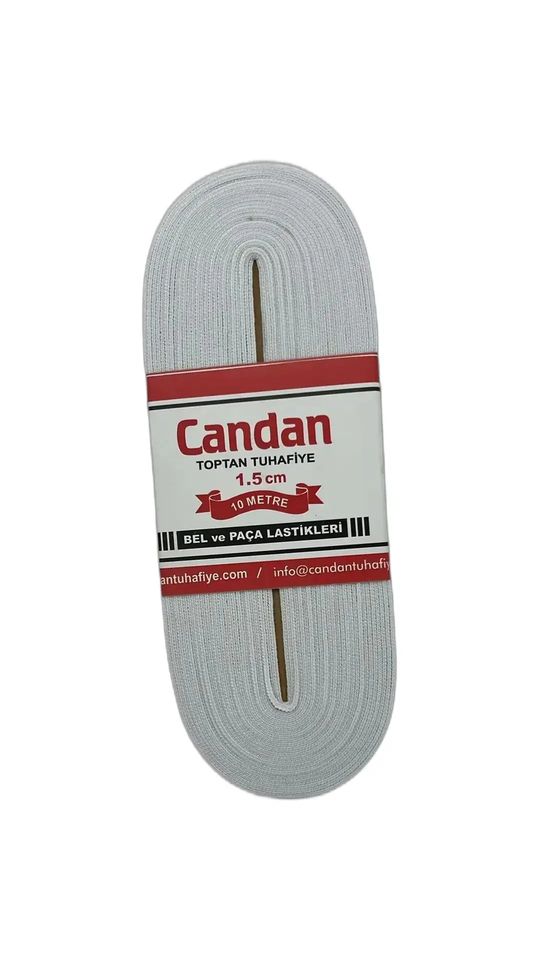 1,5 cm Beyaz Lastik