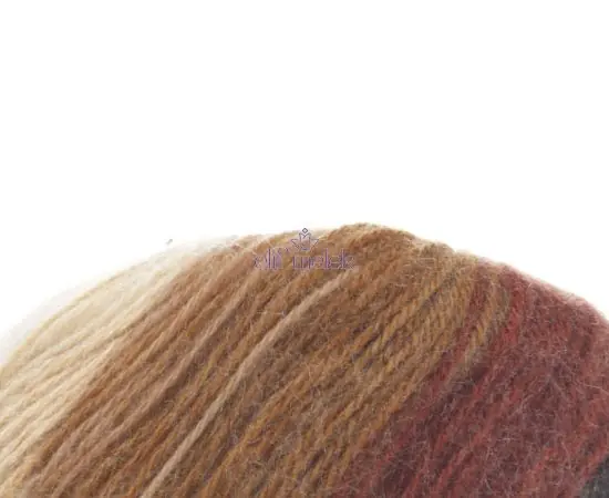 Alize Angora Gold Batik Beyaz Kestane Kahve 2626 3