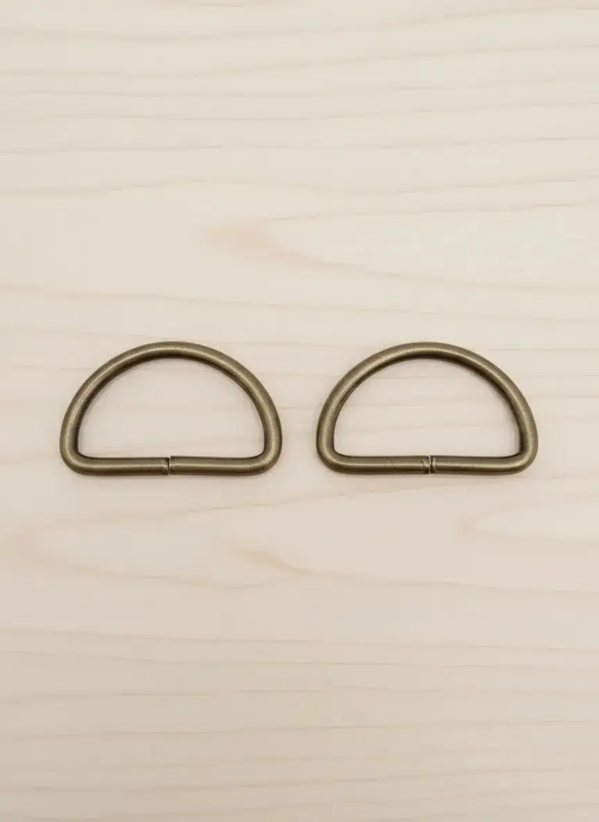 Metal D Halka 3 cm Antik 2 adet