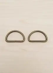 Metal D Halka 3 cm Antik 2 adet 1