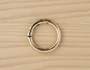 Metal Yaylı Çanta Halkası 3 cm Gold 1