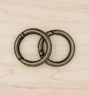 Metal Yaylı Çanta Halkası 2 cm Antik 2 Adet 4