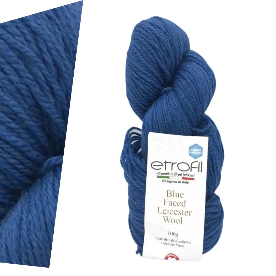 Etrofil Blue Faced Leicester Wool-Blue