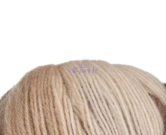 Alize Angora Gold Batik Beyaz Kahve Kestane 6779 3