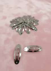 5 cm Oval Metal Çıtçıt Toka Nikel Kaplama 50 adet 2