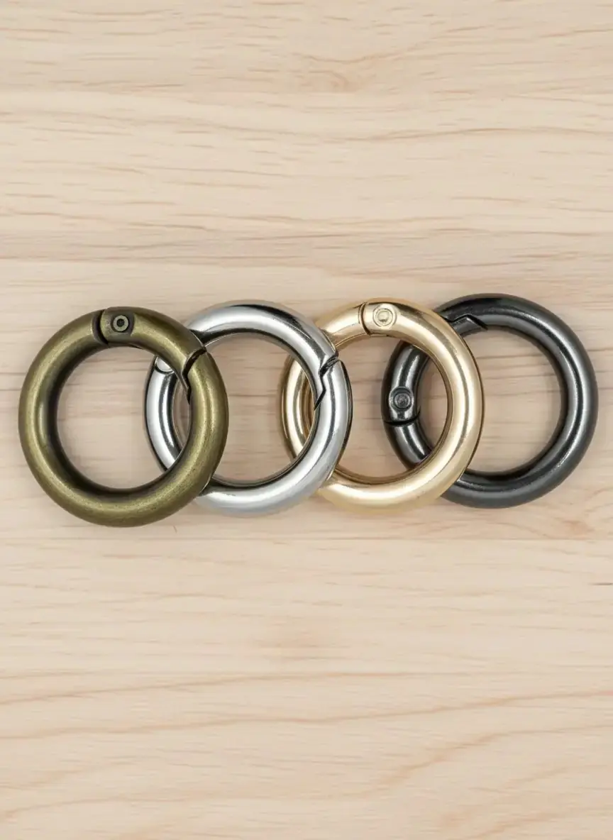 Metal Yaylı Çanta Halkası 3 cm Antik 2 Adet 3
