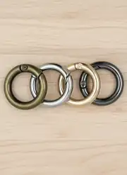 Metal Yaylı Çanta Halkası 3 cm Antik 2 Adet 3