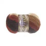 Alize Angora Gold Batik Beyaz Kestane Kahve 2626 2